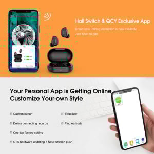 Casti audio In-Ear QCY T9S TW, Bluetooth 5.0,  TWS, True Wireless [7]