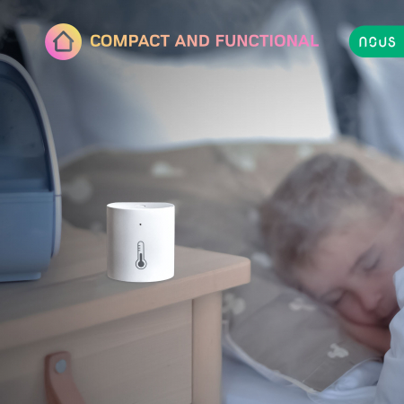 Senzor Smart de Temperatura si Umiditate NOUS E5, ZigBee - Resigilat [5]