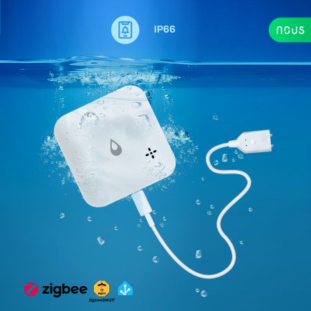 Senzor smart NOUS E13, Zigbee 3.0, detectie scurgeri si lipsa apa, alarma locala, notificari mobile, IP66, alimentare baterii [4]