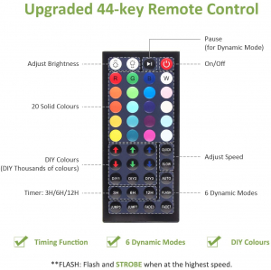 Set 2 proiectoare de podea LED RGB Novostella, Telecomanda , 60W, IP66 waterproof [5]