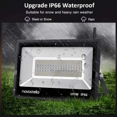Proiectoare de podea LED RGB Novostella, Smart, Wifi, Alexa,Google , 100W, Exterior IP66 waterproof [6]