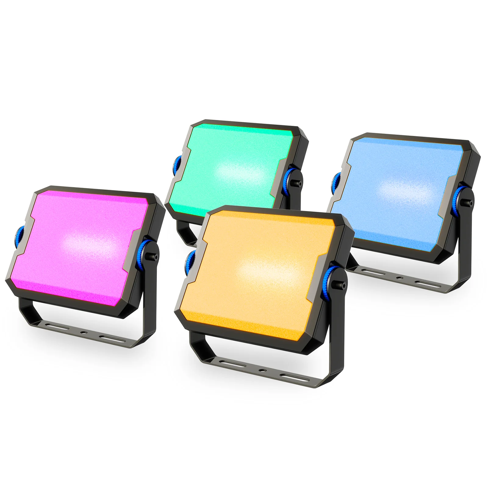 Reflectoare si proiectoare LED - Set 4 proiectoare Govee Ground Lights 2 H8057 RGBICWW LED, Alexa, Google ,Matter, 24W,1000lm, Sincronizare muzica, Exterior, IP66