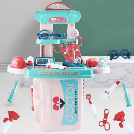 Set de joaca doctor Rovo 975, 3 in 1, trusa de doctor, 20 piese [3]