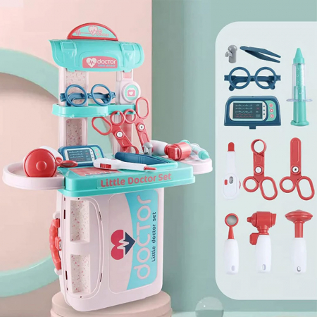 Set de joaca doctor Rovo 975, 3 in 1, trusa de doctor, 20 piese [1]