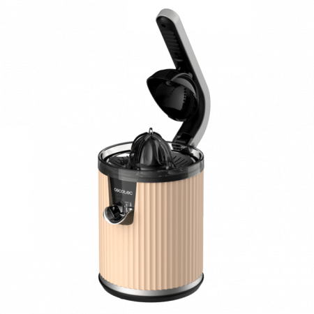 Storcator de citrice Cecotec Xqueeze RetroJuice 600, 600w, filtru din inox, anti picurare, 2 conuri de plastic, Bej [2]