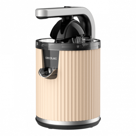 Storcator de citrice Cecotec Xqueeze RetroJuice 600, 600w, filtru din inox, anti picurare, 2 conuri de plastic, Bej [1]