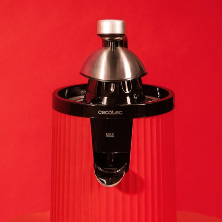 Storcator de citrice Cecotec Xqueeze RetroJuice 600, 600w, filtru din inox, anti picurare, 2 conuri de plastic, Rosu [6]