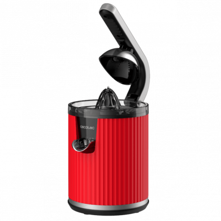 Storcator de citrice Cecotec Xqueeze RetroJuice 600, 600w, filtru din inox, anti picurare, 2 conuri de plastic, Rosu - Resigilat [2]