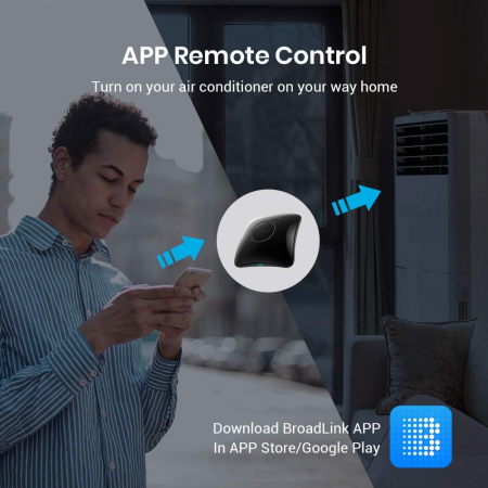 Telecomanda universala inteligenta BroadLink RM4 Pro, Wi-Fi, Compatibil cu Google Home, Alexa & IFTTT273 - Resigilat [5]