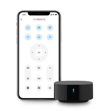 Casa si Gospodarie - Telecomanda universala inteligenta IR BroadLink TV Mate, Integrare Alexa, Google Assistant  IFTTT, Aplicatie, Distanta 8 metri