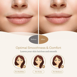 Trimmer facial femei Anjou AJ-PCA014, Lumina LED, pentru mustata, par facial [1]