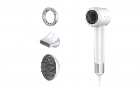 Ingrijire personala - Uscator de par ultra puternic Coshare HD10E Pro, ShineRing, Ioni Negativi, 110.000 RPM, 1600W, Accesorii incluse