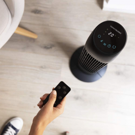 Ventilator turn Cecotec EnergySilence 8050 SkyLine Smart, 45W, Silentios, 3 viteze, Telecomanda, Temporizator, Afisaj LED - Resigilat [2]