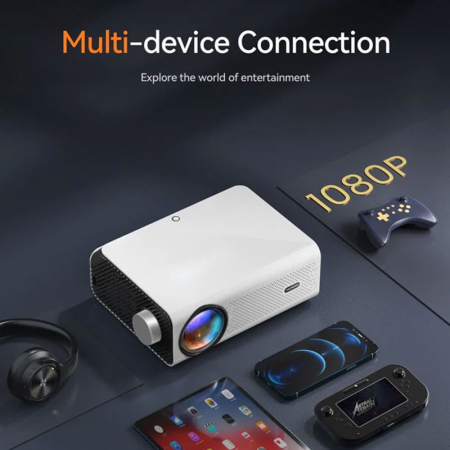Mini Videoproiector VANKYO Leisure 495W , 5G WiFi LED, 4000 Lumeni, Native 1080p, Full HD, Bluetooth, Dolby, HDMI, VGA, AV, USB [8]