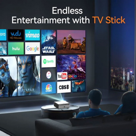 Mini Videoproiector VANKYO Leisure 495W , 5G WiFi LED, 4000 Lumeni, Native 1080p, Full HD, Bluetooth, Dolby, HDMI, VGA, AV, USB - Resigilat [7]