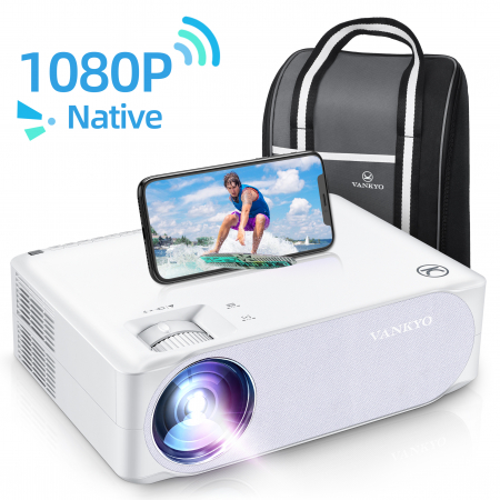 Videoproiector VANKYO Performance V630W, 6000 Lumeni,Wifi,  Native 1080p, LED, HDMI, VGA, AV, USB, Geanta de transport, Telecomanda, Cablu HDMI - Resigilat [0]