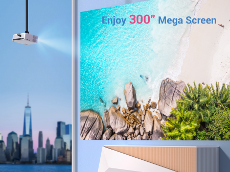 Videoproiector VANKYO Performance V630W, 6000 Lumeni,Wifi,  Native 1080p, LED, HDMI, VGA, AV, USB, Geanta de transport, Telecomanda, Cablu HDMI - Resigilat [2]