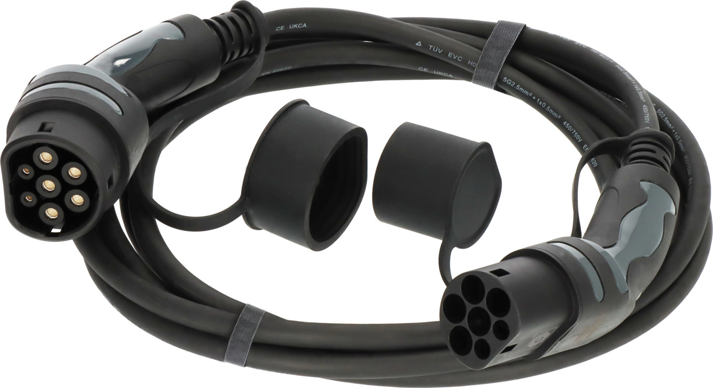 Cablu de încărcare auto electrică Brennenstuhl, Type 2–Type 2, 5 m, 11 kW, trifazat, IP55 [2]
