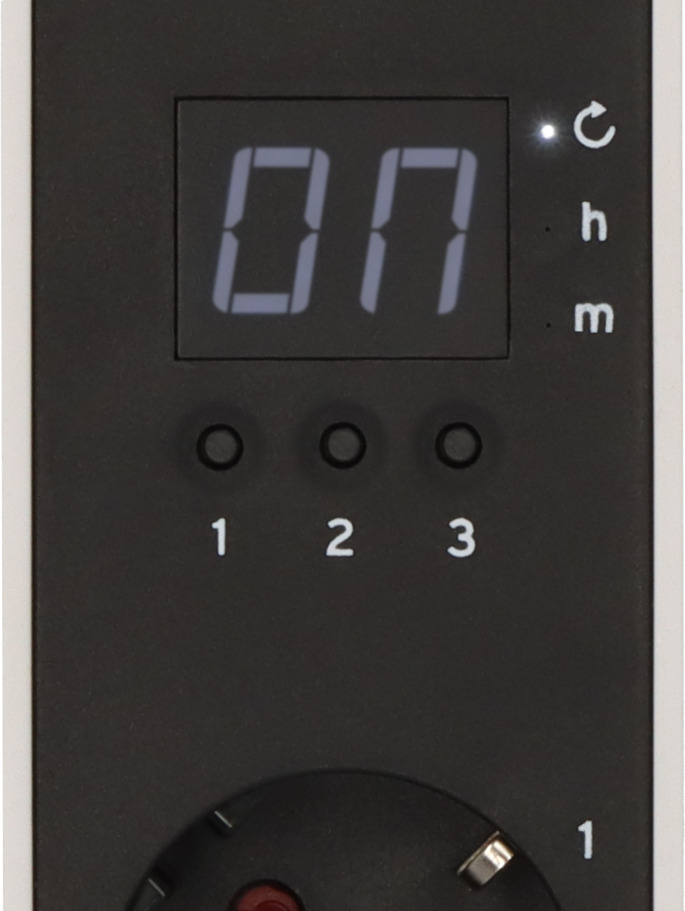 Prelungitor Brennenstuhl Ecolor 3 prize, countdown, 1x USB A, 1x USB-C, Buton On Off 1,5m H05VVF 3G1,5, alb negru [1]