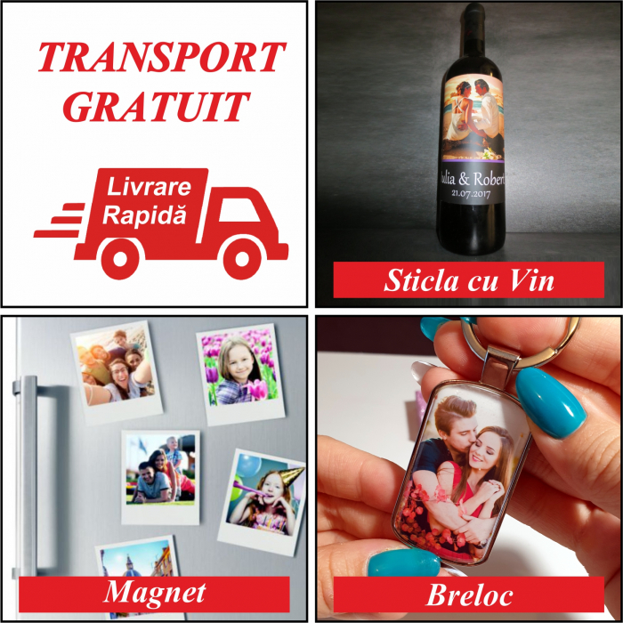 Sticla cu Vin + Magnet + Breloc - Transport Gratuit [1]