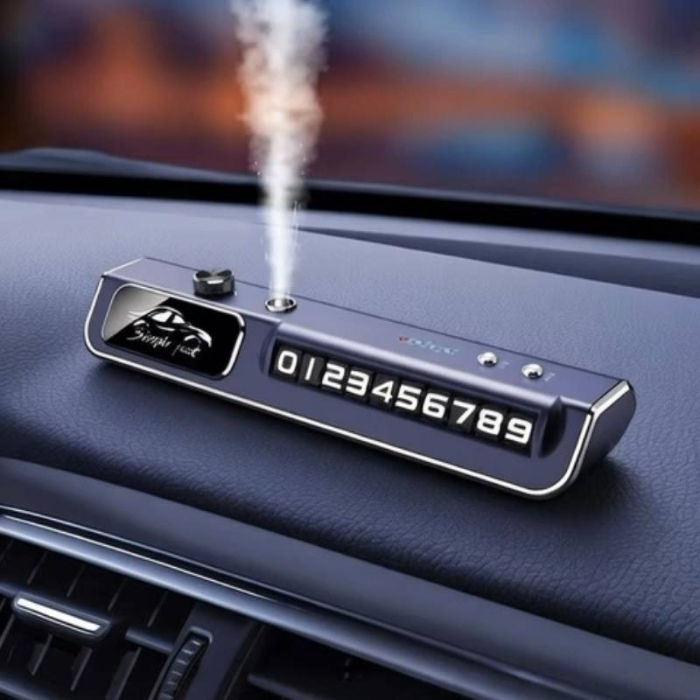 Odorizant Auto Inteligent 3 in 1 cu LED Reactiv la Muzica si Numar Telefon [2]