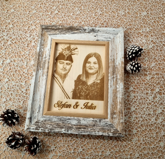 Poza Gravata pe Lemn + Rama [2]