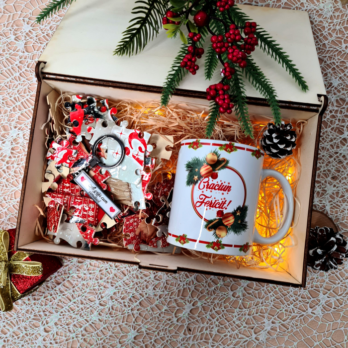 Set Craciun Puzzle + Cana + Breloc [4]