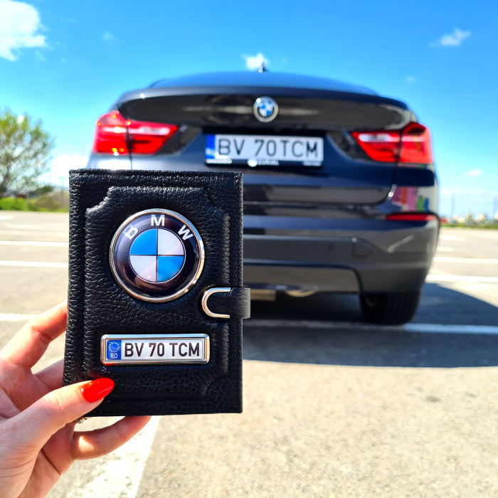 Port document și breloc auto personalizat cu număr de înmatriculare [7]