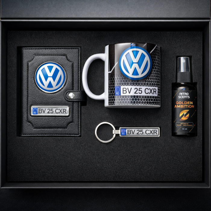 Set Premium Auto Personalizat – Cutie Cadou cu Port Document, Cana, Breloc si Parfum [2]