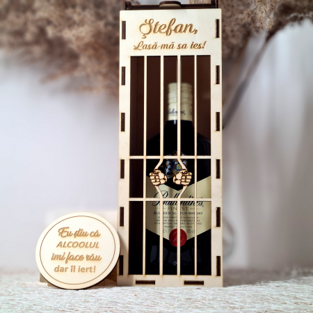 Produse Gravate - Cutie Sticla Whisky Gravata