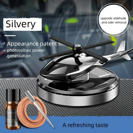Odorizant Auto Elicopter - Cu Incarcare Solara, Baza Antiderapanta, Ulei Esential si Pipeta Inclusa [6]