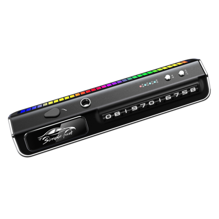 Odorizant Auto Inteligent 3 in 1 cu LED Reactiv la Muzica si Numar Telefon [5]