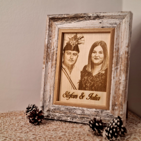 Poza Gravata pe Lemn + Rama [2]