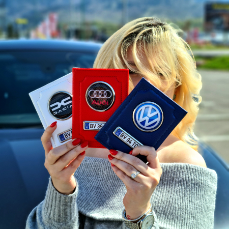 Port document și breloc auto personalizat cu număr de înmatriculare [3]
