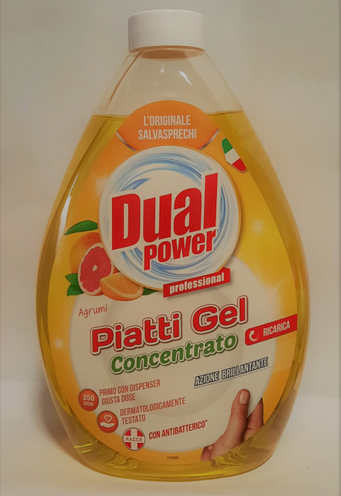 Rezervă detergent vase concentrat, DUAL POWER Citrice,1000 ml [1]