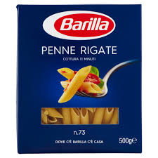 BARILLA PENNE RIGATE N.73, PASTE DIN GRAU DUR  500GR [2]