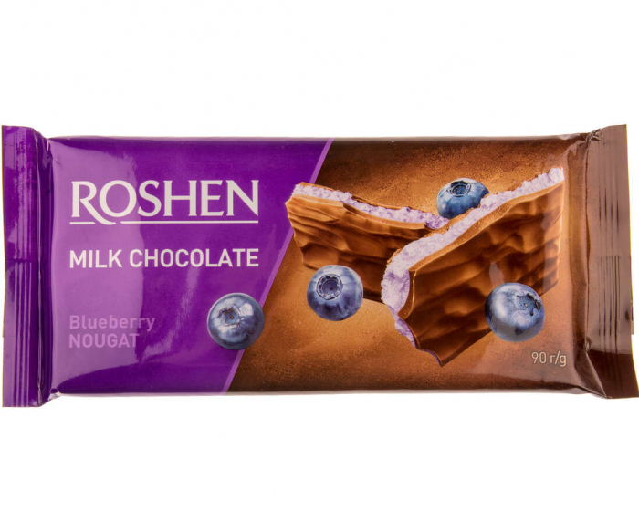 ROSHEN CIOCOLATA CU LAPTE SI AFINE, 90GR [2]