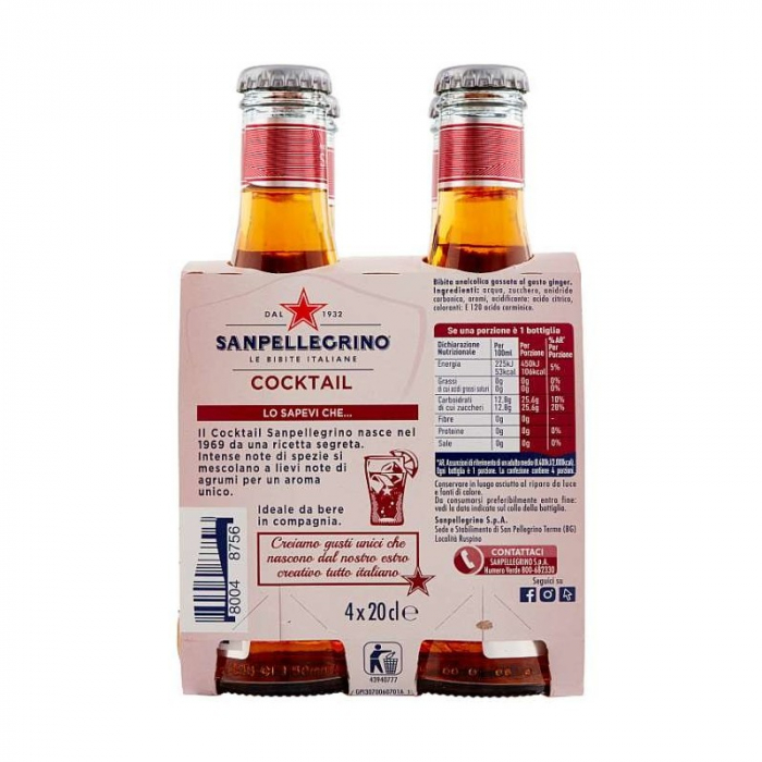 Sanpellegrino Cocktail- Băutură Analcolică Cu Aromă Amară 4x200ml [3]