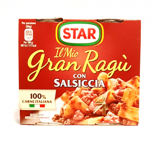 Produse alimentare - Sos Paste Star Gran Ragu con Salsiccia, fara gluten  2x90 GR