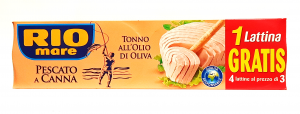 Conserve - Ton în ulei de măsline RIO mare, 4x80 g, Oilo Oliva