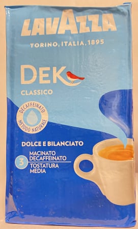Cafea italiana - CAFEA MACINATA DECAFEINIZATA LAVAZZA DEK GUSTO CLASSICO 250G