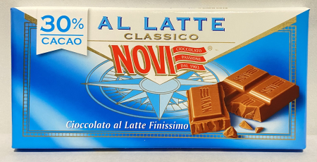 Dulciuri - Ciocolata clasică cu lapte fara gluten NOVI 100 gr