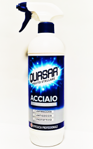Soluție geamuri / mobilă / suprafețe - QUASAR ACCIAIO LUCIDANTE 580 ML