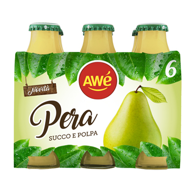 PRODUSE ITALIA - AWE PERA SUCO E POLPA, 6X100 ML