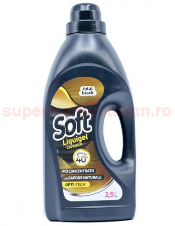 Detergent lichid - SOFT DETERGENT LICHID PENTRU HAINE NEGRE, 45SP.  2,5L
