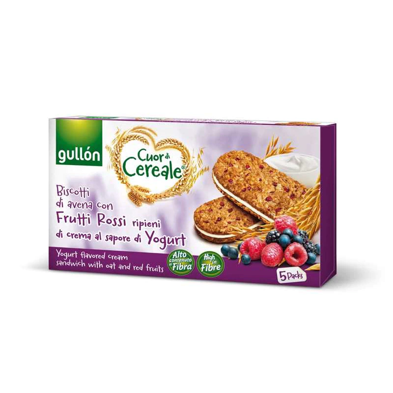 PRODUSE ITALIA - GULLON BISCUITI DIN CEREALE CU IAURT, 5X44G