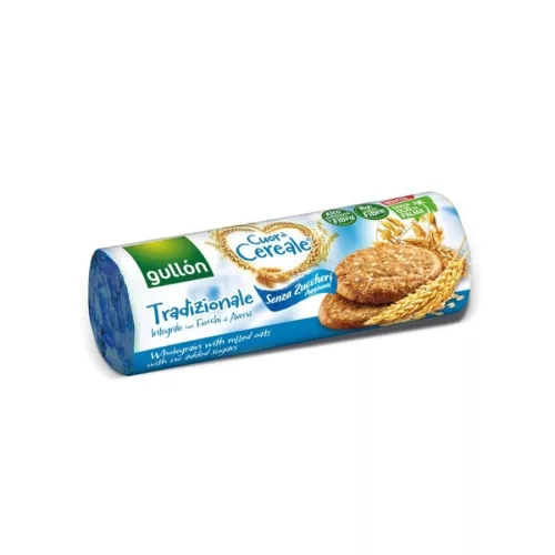 PRODUSE ITALIA - GULLON BISCUTI CU CEREALE, FARA ZAHAR, 280 GR