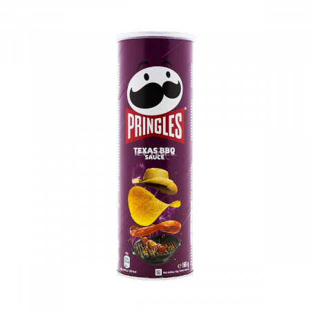 PRODUSE ITALIA - PRINGLES CU BBQ SAUCE, 165 G