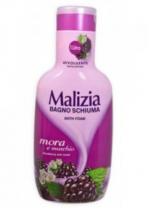 Creme, geluri de duș, spume de baie - Spumă de baie MALIZIA cu Mure și Mosc, 1L