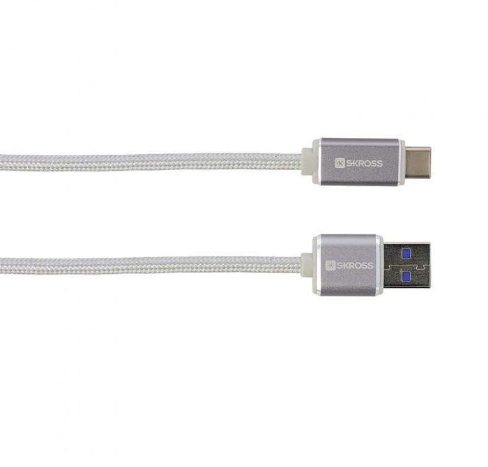 Cablu de incarcare USB la Micro USB Type-C Steel Line [1]